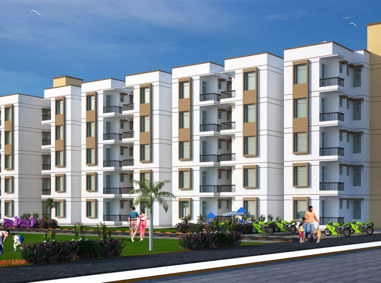 Anand Lok — completed five-storey walk-up apartments in Sector 41, Bhiwadi